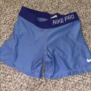 blue nike pros